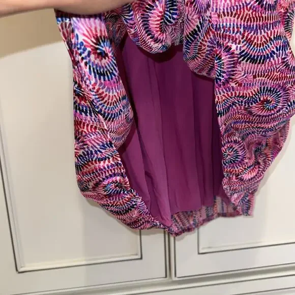 POLIN art MOI BNWT pink swirl patterned midi - Picture 5 of 8